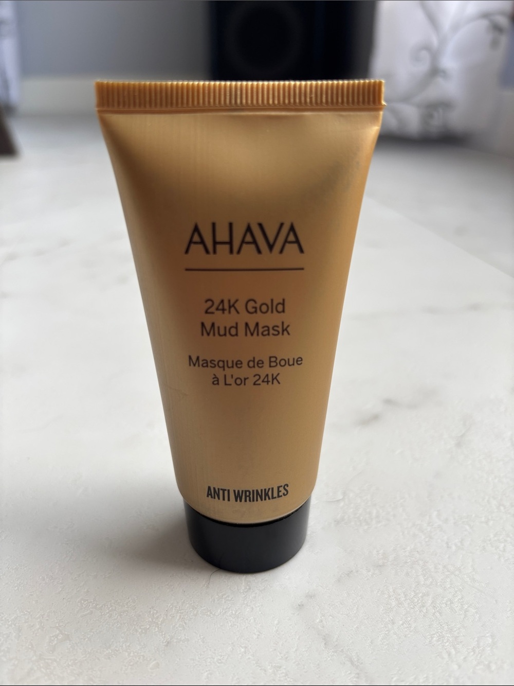AHAVA 24K Gold Mud Mask - anti wrinkles 1.7 fl. oz - Metallic Gold Tube